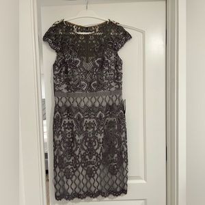 Tadashi Shoji sequin Illusion dress size 14